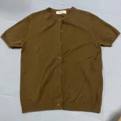 MAISON GREY 半袖カーディガン ブラウンのサムネイル