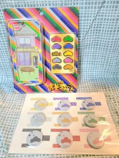 おそ松さん 缶バッジセットとアクスタケース