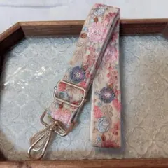 ハンドメイド インド刺繍リボン ショルダーストラップ 56