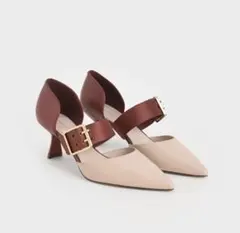 【新品未使用】CHARLES & KEITH バイカラーパンプス 38のサムネイル