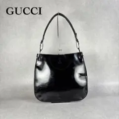 GUCCI グッチ　トートバッグ　レザー　黒　ハンドバッグのサムネイル