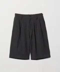 ＜NICE WEATHER＞ドビーシアサッカー ショートパンツ ダークグレー