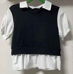 7days Lovetoxic M 半袖トップス 黒・白　150cm
