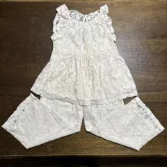 女の子　ZARA 上下セット　白レース　140cm/150cm