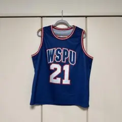 WurtS バスケシャツ バスユニ 青 Lサイズ