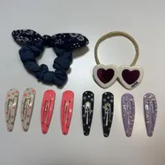 ヘアアクセサリーまとめ売り シュシュ ヘアゴム ヘアピン