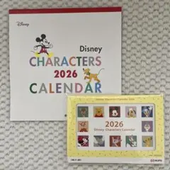Disney ディズニー 2026 カレンダー 壁掛け卓上セット　三菱UFJ