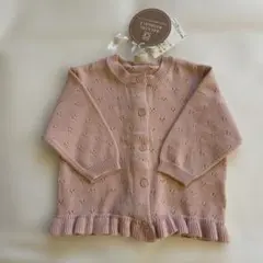 [新品未使用] プチメイン針ヌキカーディガン　70サイズ　タグと替えボタン付き