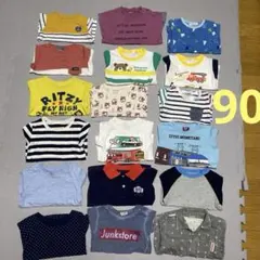 【お得】有名ブランド90男の子　ベビー半袖　Tシャツ　夏物　まとめ売り　保育園