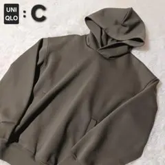 極美品★ユニクロシー スウェットオーバーサイズプルパーカ 完売カラー カーキ