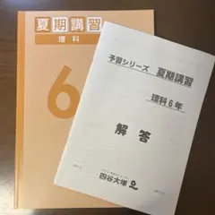 夏期講習 理科 6年 予習シリーズ