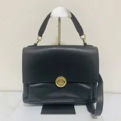 COLE HAAN ブラック レザー 3wayショルダーバッグ　リュックサック