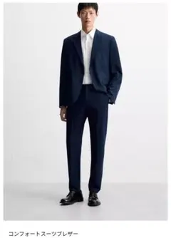 新品 UNIQLO C プレミアムリネンジャケット XS 68 BLUE - メルカリ