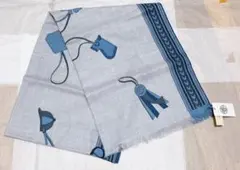 新品！ エルメス レクタングル チャーム柄 エ・グリ・グリ カシミア 