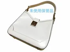 【CELINE】未使用品 ヴィンテージ ガンチーニ ショルダー バッグ ホワイトのサムネイル