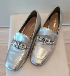 希少限定品！！miumiu シルバー ビジュー付きパンプス未使用品 楽天市場】MIUMIU ミュウミュウ MIU MIU ミュウミュウ ロゴ ビジュー