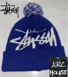 希少 old Stussy ボンボンニット帽 ビーニー