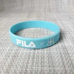 FILA x 優里　コラボ　ラバーバンド 水色のサムネイル