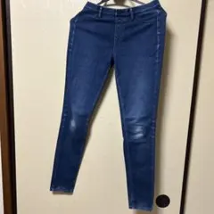 ユニクロ　ブルー スキニーデニム　ストレッチスキニー
