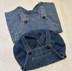 ベビー　デニムサロペット　セット