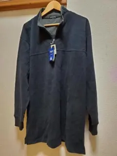 【未使用】VINTAGE CLUB ハーフジップニット 5L 黒