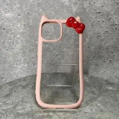 【iPhone14/15plus】シリコンケース 韓国 かわいい 猫 ピンク