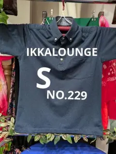IKKA LOUNGE ポロシャツ ネイビー S　NO.229