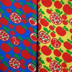 レトロポップシーチング生地 54×49㎝ ２枚セット売り