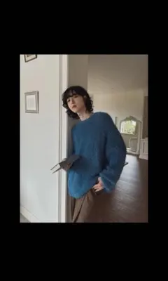 【2plan】Basic winter angora knit