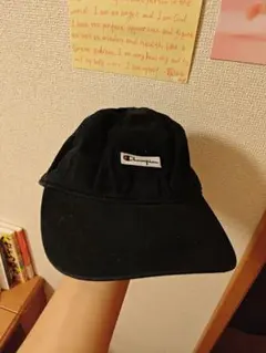 Champion チャンピオン 黒 キャップ ロゴ 帽子