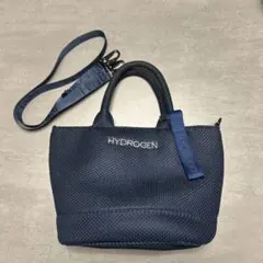 HYDROGENハイドロゲン トートバッグ 紺 メッシュ - メルカリ