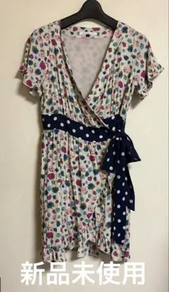 MERCURY DUO 花柄ラップスタイルチュニック 半袖　新品未使用