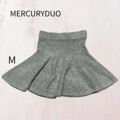 MERCURYDUO ニットスカート グレー ミニ セットアップ 定価1.6万