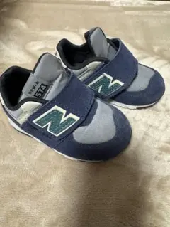 new balance 574 ベビーシューズ ネイビー/グレー