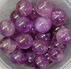 B316　セール商品　アメジスト　紫水晶　7.5ミリ