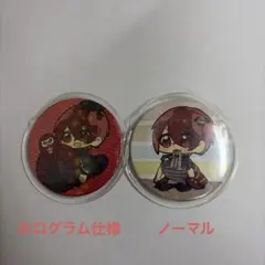 となりの坂田。 缶バッチ 2個セット 左ホログラム仕様