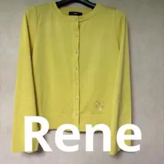 René ルネ パールボタン カーディガン イエローのサムネイル
