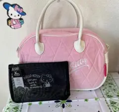 ♥︎HELLO KITTY♥︎ボストンバッグとメッシュポーチセット。