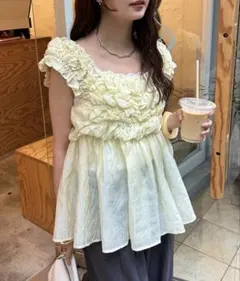 ふわふわシャーリングチュニックのサムネイル