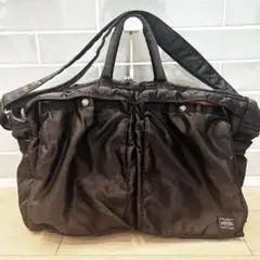 PORTER　TANKER ショルダーバッグ ブラック 大容量 旅行 ビジネス
