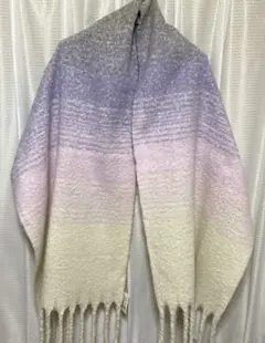 大判ストール グレー