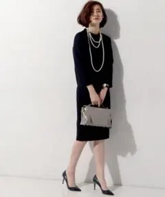 UNITED ARROWS　ラメ ツイード 7分袖 36 卒業式