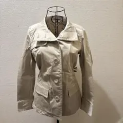HUSHUSH ベージュ トレンチコート風ジャケット