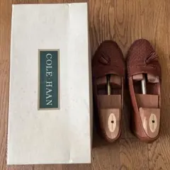 COLE HAAN 編み込みローファー ブラウン 8 1/2