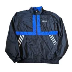 80s ADIDAS アディダス ナイロン ジャケット ジャンパー ブラック
