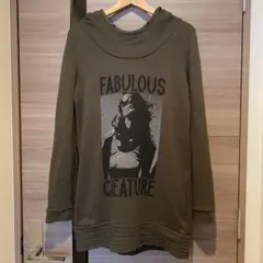 マウジー★チュニック風★ロングパーカー★カーキ