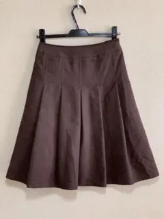 Aylesburyサイズ7号W63濃茶美ラインスカート♭5126