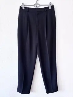 ユニクロ　ドレープテーパードアンクルパンツ　レディースL ブラック