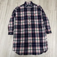 ジムフレックス ネルシャツワンピース　チェックシャツ　サイズ12