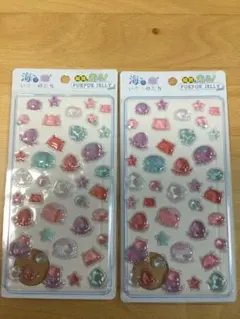 国内正規品 ぷくぷくジェリーシール　海のいきものたち（蓄光）未開封品